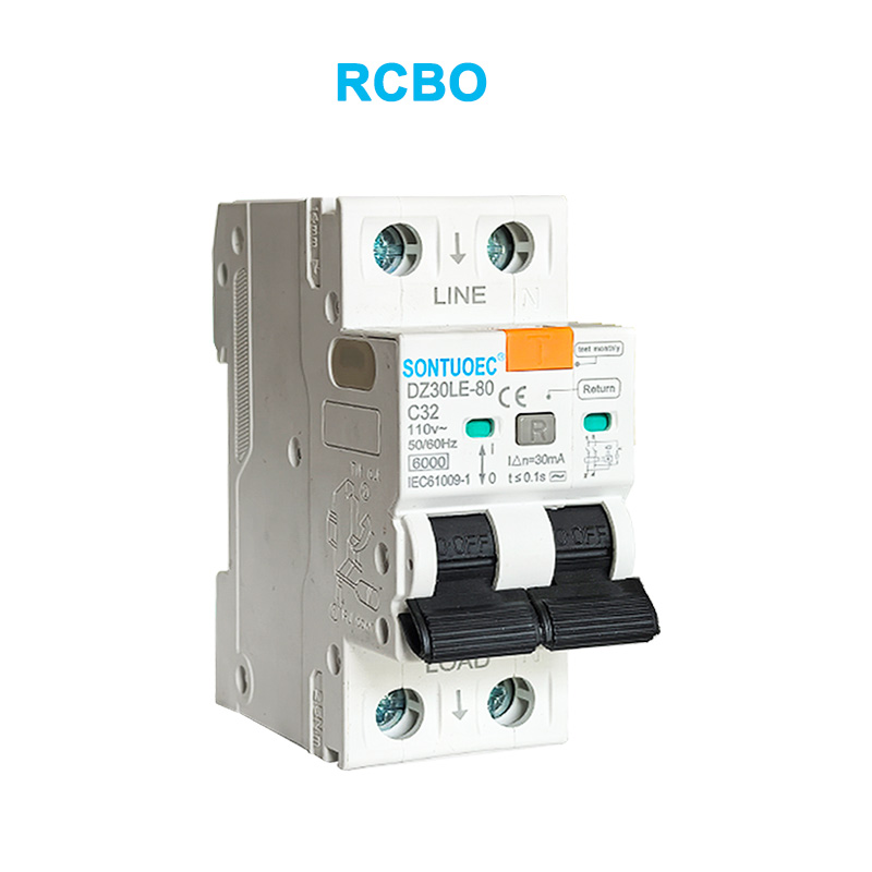 2P ليکڪ موجوده سرڪٽ برڪر 6ka IEC61009.1009.1309.13009 معيار آر سي بي