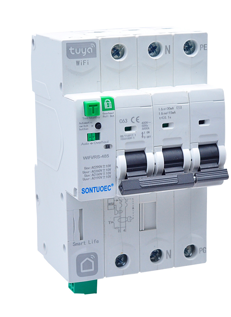 IoT 4G سرڪٽ بريڪر وائي فائي Tuya APP ريموٽ ڪنٽرول وائرليس ريموٽ