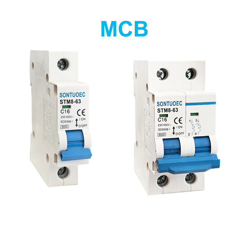 STM8-63 منٽ مينٽڪ سرڪٽ برڪر 6k 1P 2p 3P 4p 16A 230 / 400v