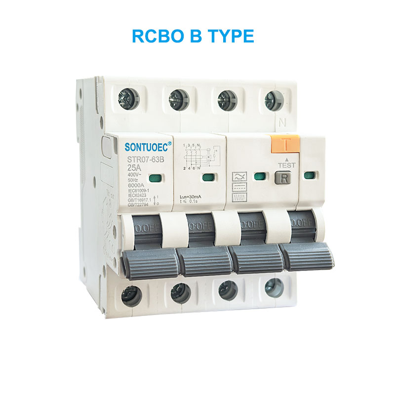 اسٽروڊ 763b RCBO B قسم 2P 4P ريزائيڊ موجوده سرڪٽ