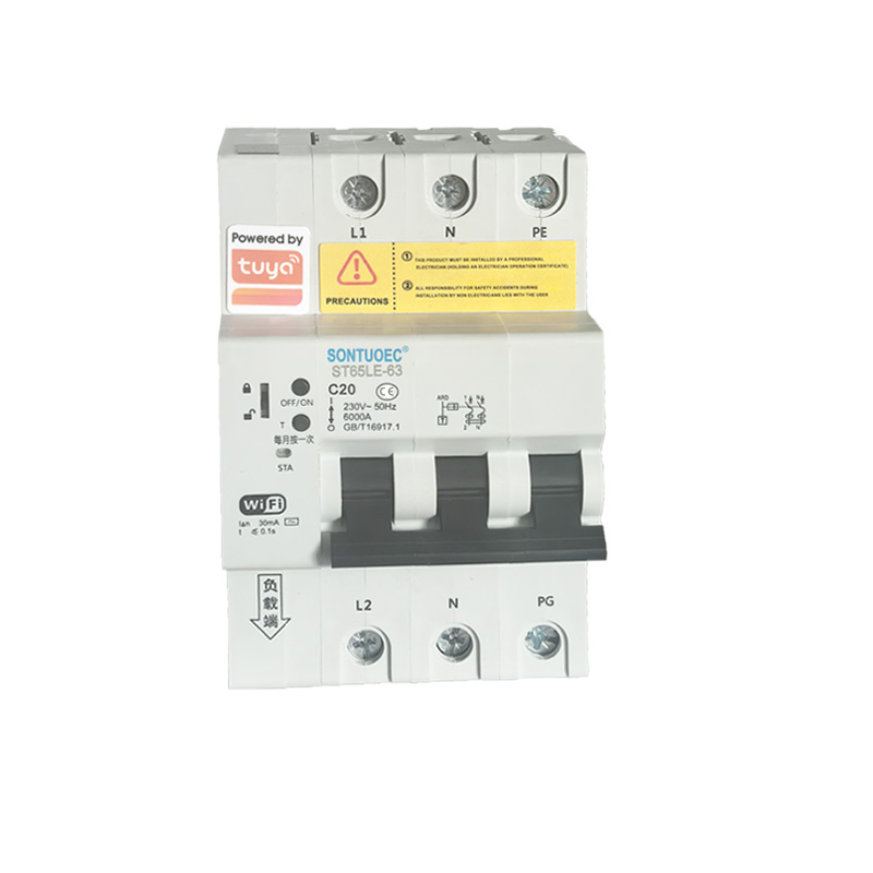 وائي فائي ST65LE-63wf2 سيريز ملٽي فنڪشنل IoT انٽيليجنٽ RCBO انٽيليجنٽ سرڪٽ بريڪر